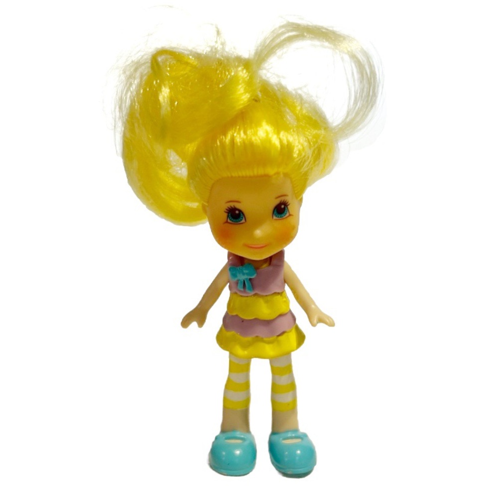 Strawberry Shortcake Lemon Meringue 2008 Mini Doll Figure Toy Hasbro Yellow Hair
